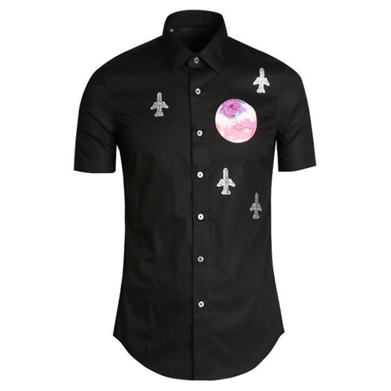 Men' Casual Shirts 2021 Luxury Men Classic Earth Diamond Airplane Fashion Cotton Shirt High Quality Pocket Short Sleeves #A57
Men' Casual Shirts 2021 Luxury Men Classic Earth Diamond Airplane Fashion Cotton Shirt High Quality Pocket Short Sleeves #A57