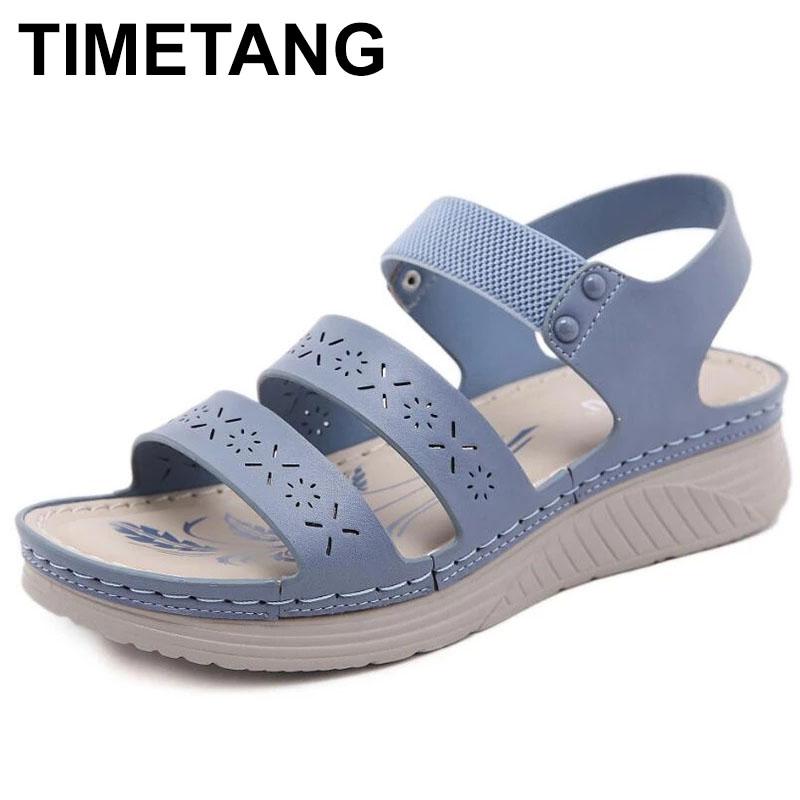 Sandals TIMETANG Soft Shoes Women Wedge Casual Big Size 40 41 Summer Peep Toe Woman Ladies Female Sandles Slides Comfortable, Black
Sandals TIMETANG Soft Shoes Women Wedge Casual Big Size 40 41 Summer Peep Toe Woman Ladies Female Sandles Slides Comfortable, Black