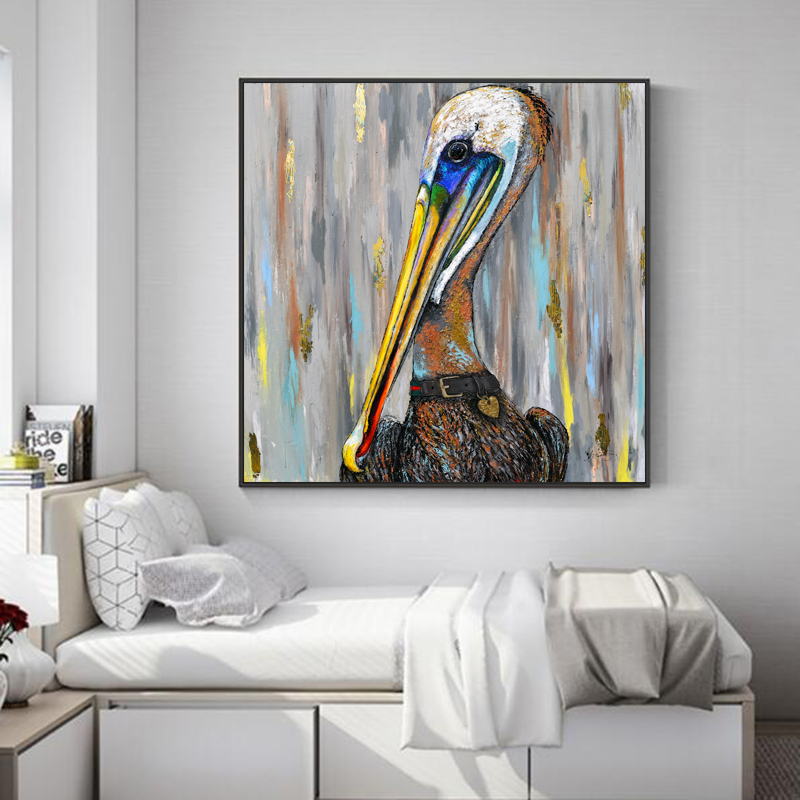 Oil Painting Bird On Canvas Animal And Prints Canvas Pictures Wall Art For Living Room Medern Home Decoration