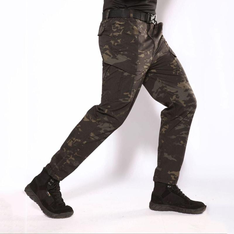 Men's Quick-Dry Tactical Pants Lightweight Waterproof Outdoor Hiking Mountain With Elastic Waistband