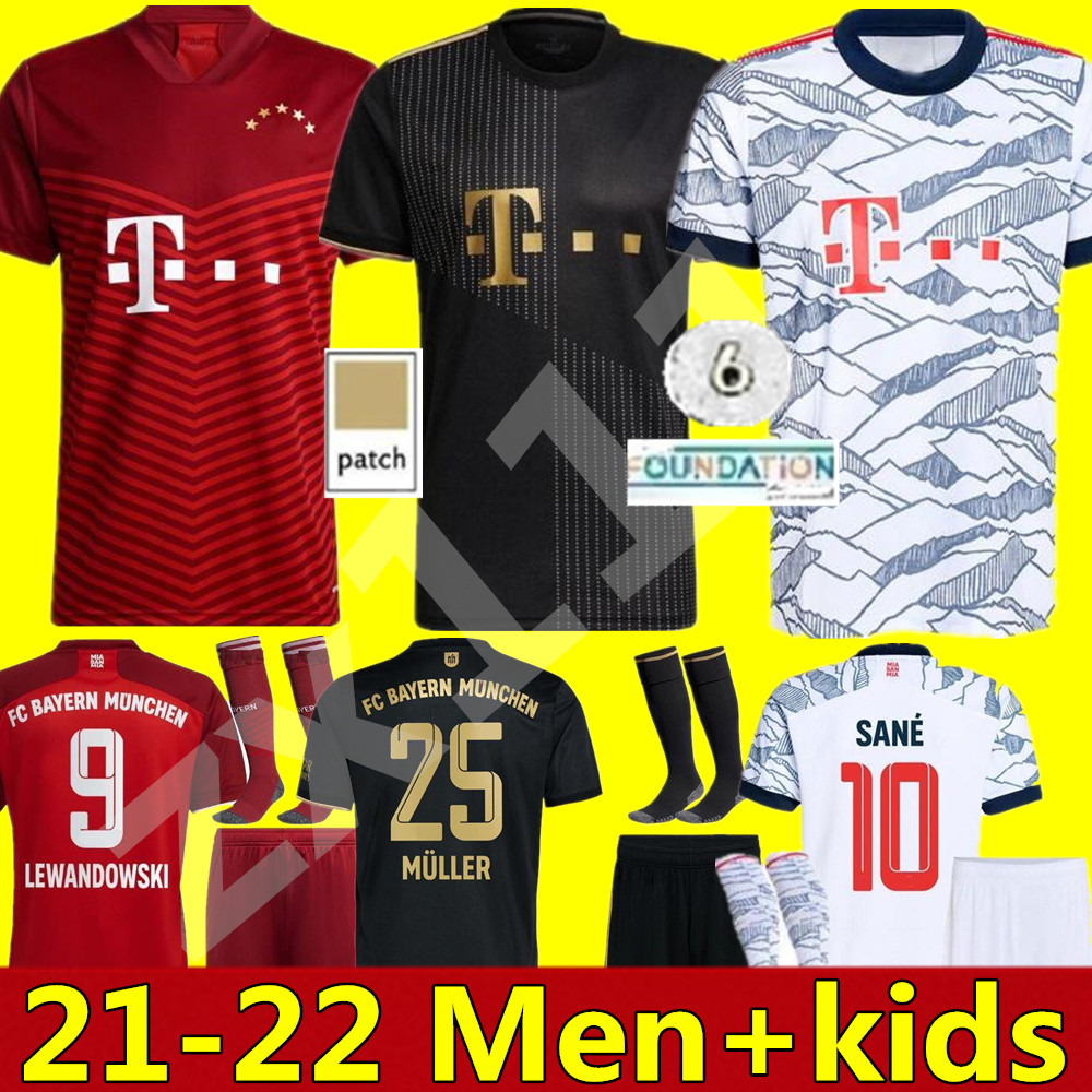 BaYern soccer jersey 21 22 Home away 3rd LEWANDOWSKI SANE muNich KIMMICH COMAN MULLER DAVIES football shirt Men Kids sets kit 2021 2022 uniform, Black;yellow
BaYern soccer jersey 21 22 Home away 3rd LEWANDOWSKI SANE muNich KIMMICH COMAN MULLER DAVIES football shirt Men Kids sets kit 2021 2022 uniform, Black;yellow