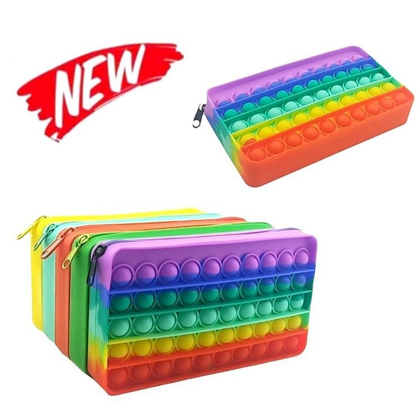 20cm Fidget Toys wallet portable decompression Push It Bubble Sensory Autism Special Needs Stress Reliever Squeeze Toy for Kids Family M04
20cm Fidget Toys wallet portable decompression Push It Bubble Sensory Autism Special Needs Stress Reliever Squeeze Toy for Kids Family M04
