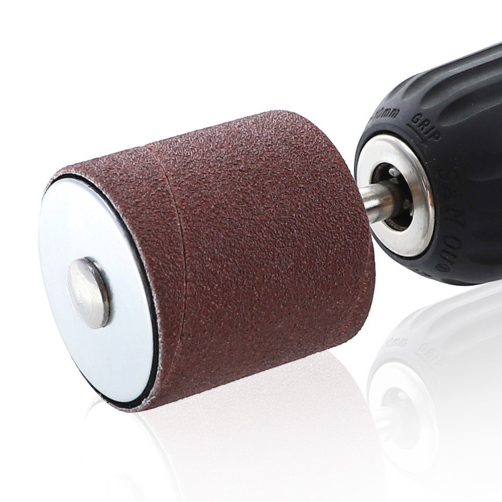 Sand Paper Roll Drum Sander Kit Sanding Belt Grit 80 120 Sandpaper Long Short With Spindle Case For Drill Press Rotary Tools