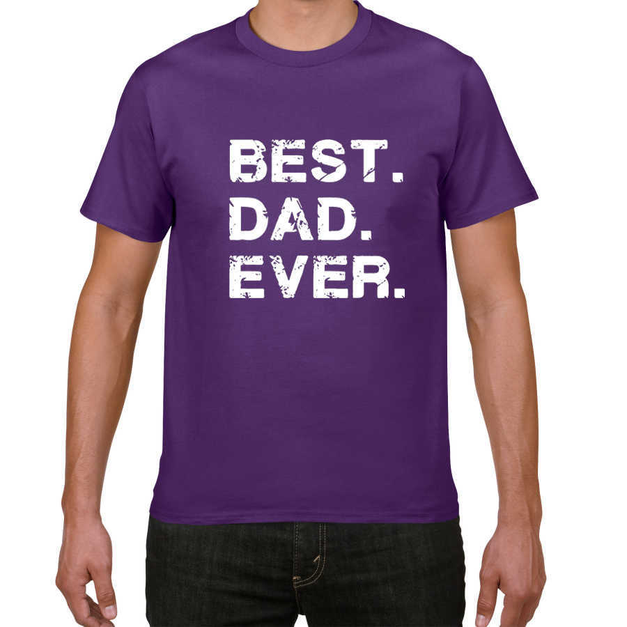 Dad Ever. Funny Father's Day Holiday T Shirts Men gift to father 100% Cotton Mens T-Shirt funny cool tops tee men clothes 210629