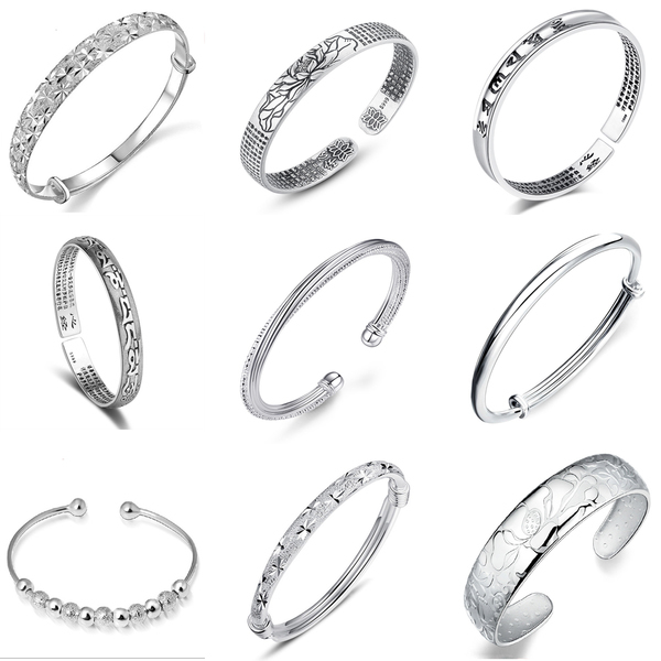 Vintage Ethnic Style Bracelet Female Opening Adjustable Bracelet for Women and Men Design Buddhism Bangles Silver Color Jewelry Q0719
Vintage Ethnic Style Bracelet Female Opening Adjustable Bracelet for Women and Men Design Buddhism Bangles Silver Color Jewelry Q0719