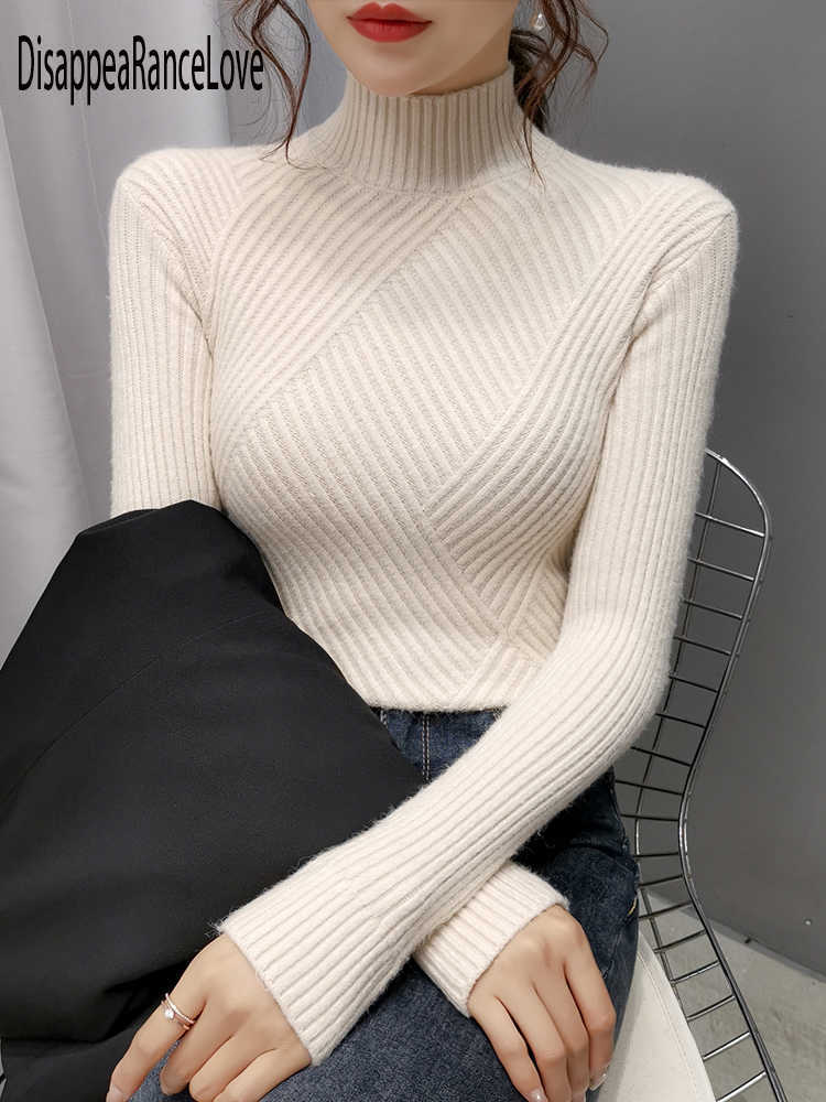 Thick Warm Women Turtleneck Winter Sweaters And Pullovers Knit Long Sleeve Cashmere Sweater Female Jumper 210812