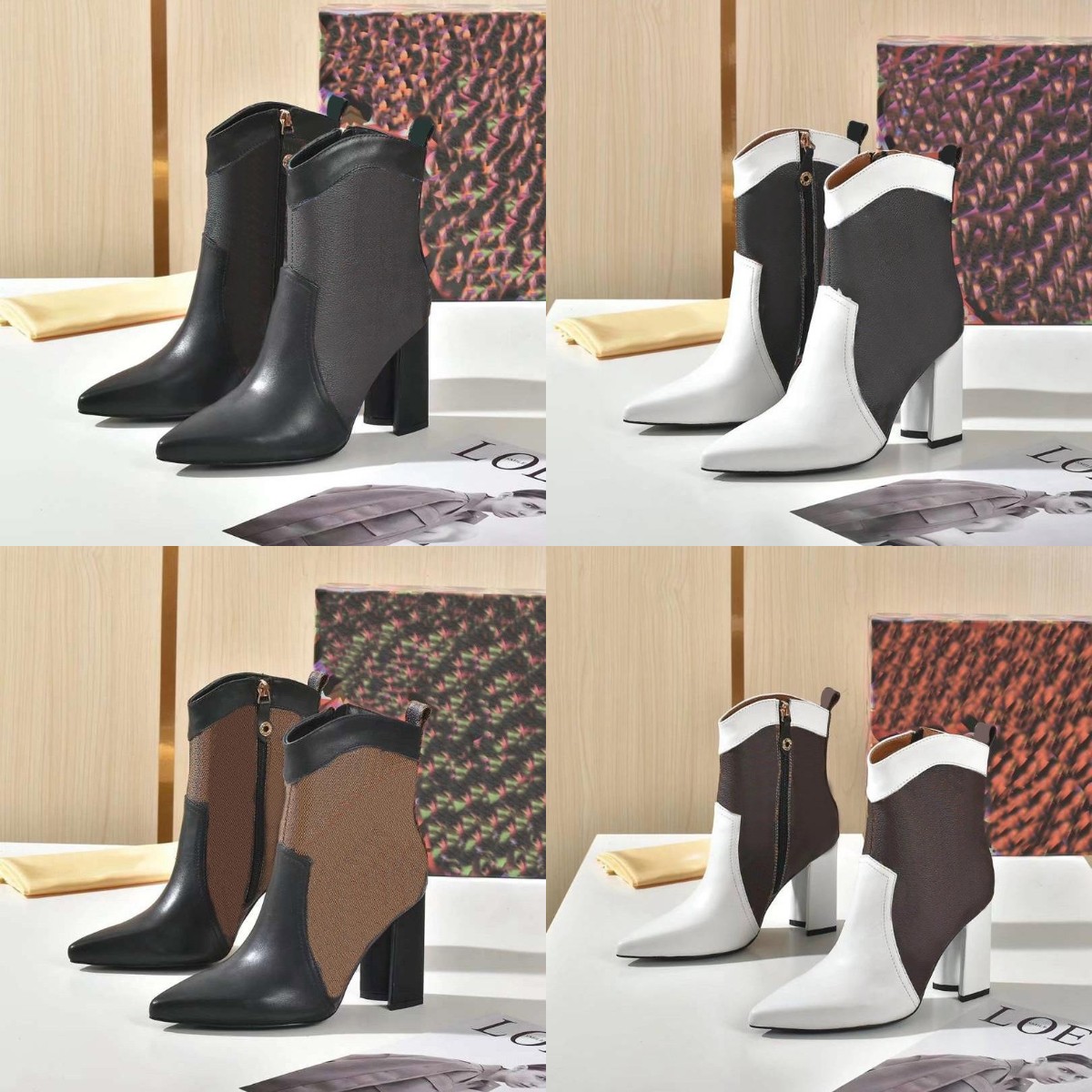 2021 Classic Leather Designer Thick-soled Desert Martin Boots White Bee Star Trail Lace-up Winter Ladies High Heel Shoelace With Box, Black
2021 Classic Leather Designer Thick-soled Desert Martin Boots White Bee Star Trail Lace-up Winter Ladies High Heel Shoelace With Box, Black