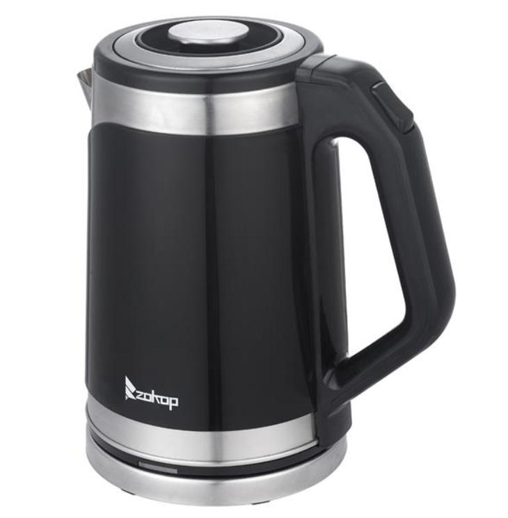 2021 Cooking Utensils ZOKOP HD-203 110V 1500W 1.8L Stainless Steel Rubberized Electric Kettle
