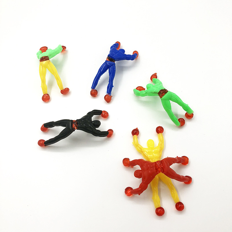 Fidget Toys Squishy Sticky wall climbing spider man children's toy trick decompression magic somersault rock climbing villain