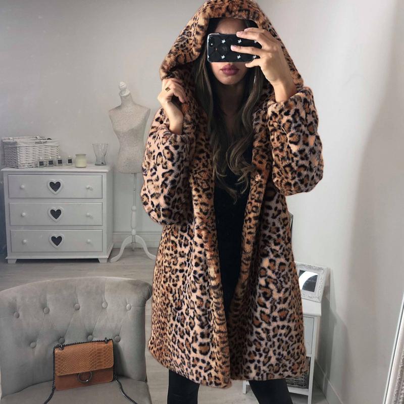 Women' Hoodies & Sweatshirts Winter Warm Women Plus Size Leopard Print Faux Furry Hooded Long Sleeved Zip-up Thicken Jacket Coat, Brown
Women' Hoodies & Sweatshirts Winter Warm Women Plus Size Leopard Print Faux Furry Hooded Long Sleeved Zip-up Thicken Jacket Coat, Brown