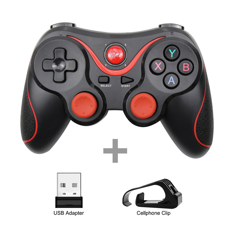 Game Controller Wireless Terios T3/X3 For PS3/Android Smartphone Tablet PC With Remote Bluetooth-compatible + TV Box Holder T3