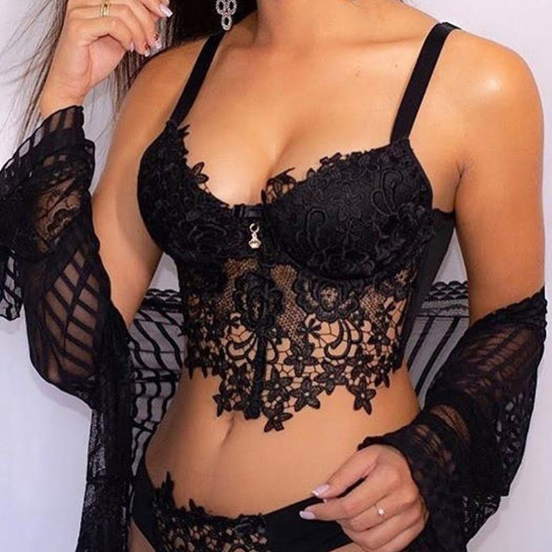 Sexy Lingerie Erotic 2 Piece Set Cardigan 2021 Embroidered Lace Sheer Mesh Underwear Sets Women Push Up Lenceria Pajamas Suit XL, Black
Sexy Lingerie Erotic 2 Piece Set Cardigan 2021 Embroidered Lace Sheer Mesh Underwear Sets Women Push Up Lenceria Pajamas Suit XL, Black