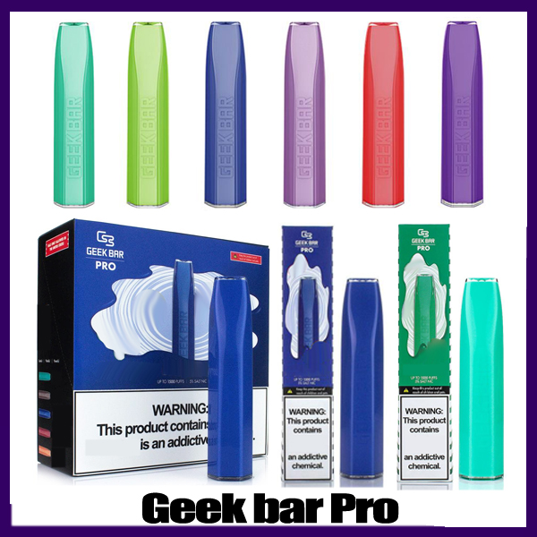 GEEK BAR Pro Disposable Vape E cigarettes 575 1500 Puffs Pen 4.5ml Prefilled pods Cartridge 850mAh Battery Starter Kit
GEEK BAR Pro Disposable Vape E cigarettes 575 1500 Puffs Pen 4.5ml Prefilled pods Cartridge 850mAh Battery Starter Kit