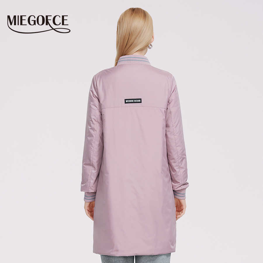 MIEGOFCE Spring Women Jacket Knee Length Sports Reversible Women's Clothing Quilted Coat High Quality Parka Women Coat 210819