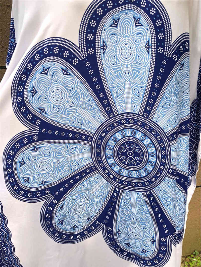 Beach Dress Cotton Cover up Robe de Plage Women Tunic Sarong Bathing Suit s Long Pareo Swim cover #Q485 210420