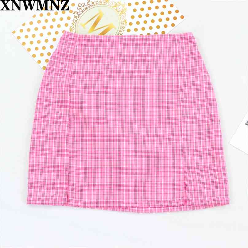 Streetwear Pink Tartan A-line Skirt High Waist Split Mini harajuku Short Slim plaid skirts womens 210520
Streetwear Pink Tartan A-line Skirt High Waist Split Mini harajuku Short Slim plaid skirts womens 210520