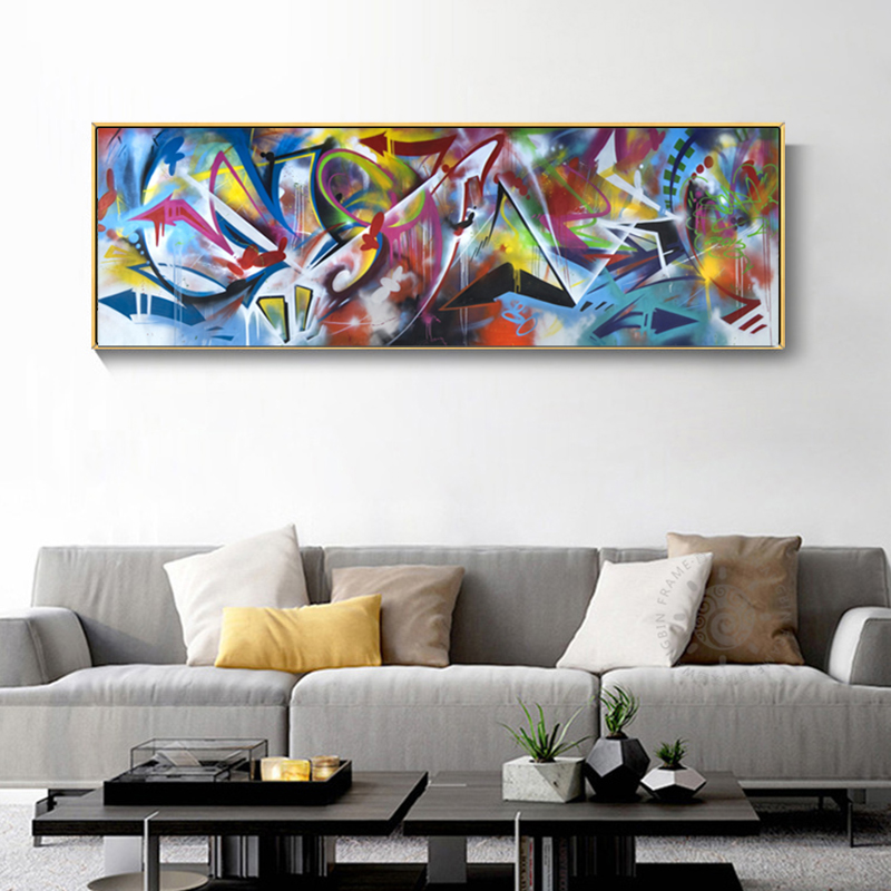 Huge Size Abstract Paintings Colorful Pictures For Living Room Wall Art Prints Poster Modern Decorative Canvas Art