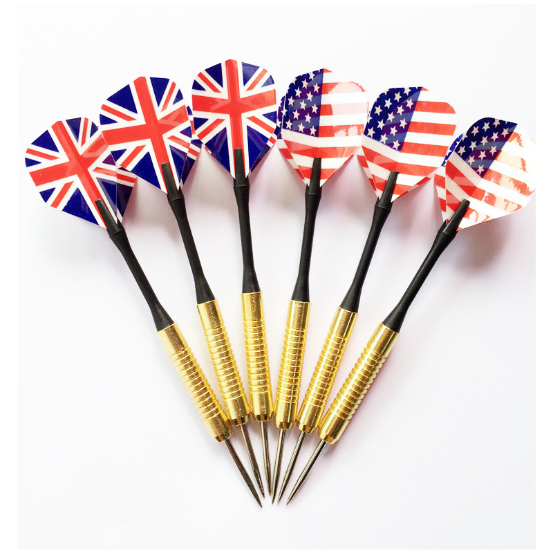 6pcs Professional Steel Tip Darts Set With Two Kind Nice Flag Pattern Tips Points Needle Darts
6pcs Professional Steel Tip Darts Set With Two Kind Nice Flag Pattern Tips Points Needle Darts