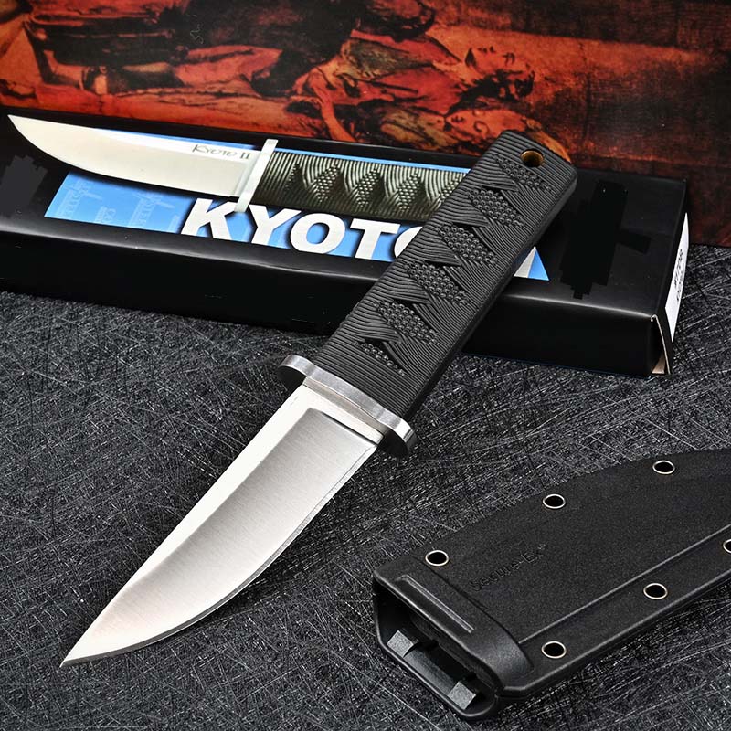 Cold Mini D2 Steel Japanese Style Samurai Knife Nylon Glass Fiber Handle Point Satin Fixed Blade Utility Hunting hand Tools Pocket Survival
Cold Mini D2 Steel Japanese Style Samurai Knife Nylon Glass Fiber Handle Point Satin Fixed Blade Utility Hunting hand Tools Pocket Survival