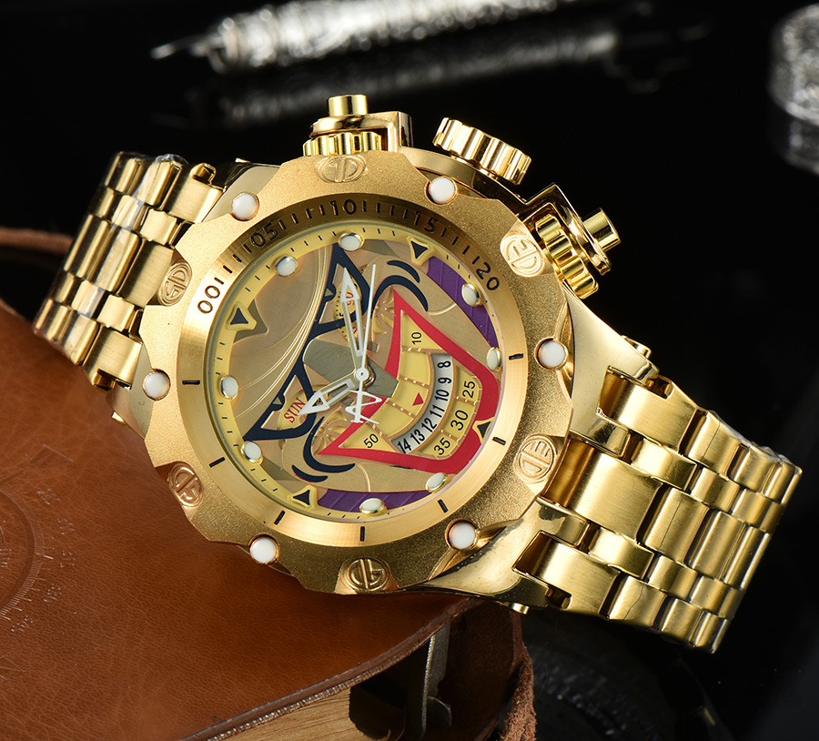 Men Watches Gold Ceramic Bezel Top Quality multifunction Mens Luxury Automatic Watch Mechanical Movementstainless steel waterproof Wristwatches
Men Watches Gold Ceramic Bezel Top Quality multifunction Mens Luxury Automatic Watch Mechanical Movementstainless steel waterproof Wristwatches