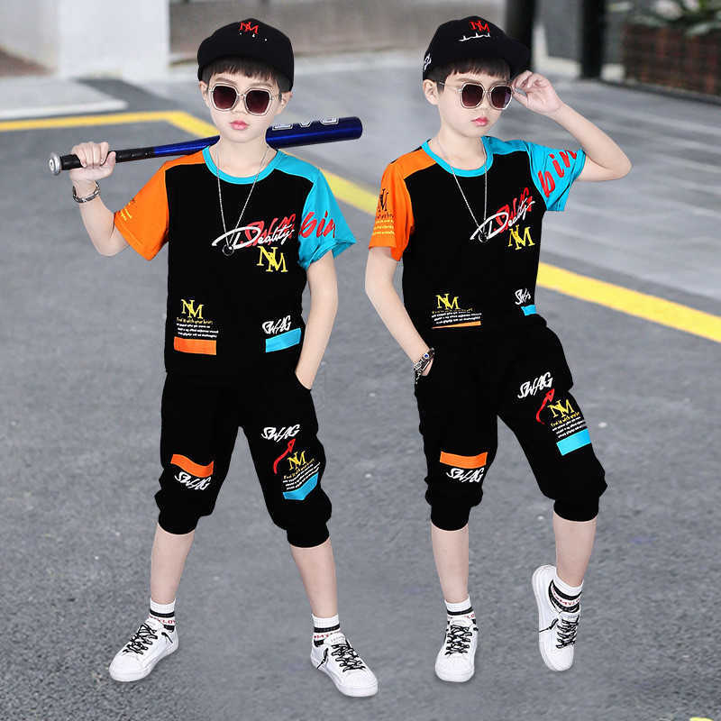 4-14 Years Summer Boy Clothing Set Fashion Casual Active T-shirt+ Pant Kid Children Teenager 210615, Black
4-14 Years Summer Boy Clothing Set Fashion Casual Active T-shirt+ Pant Kid Children Teenager 210615, Black