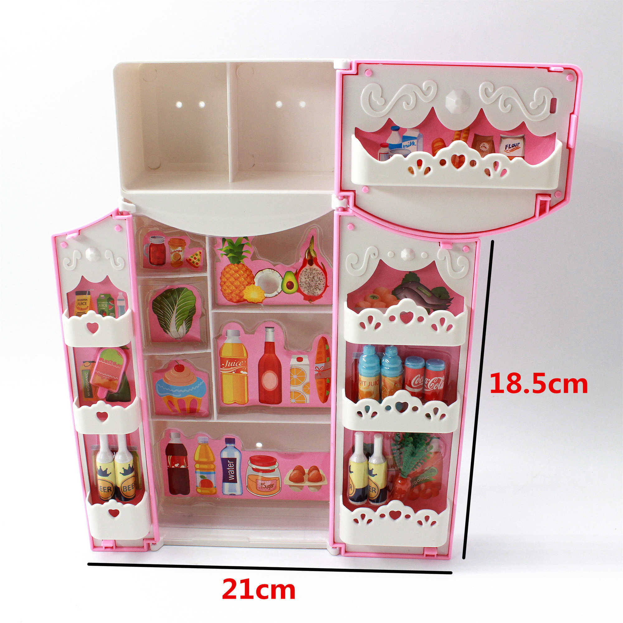 1 Pcs 60cm Doll Fridge Fashion Furniture Kitchen Refrigerator for Barbie Accessories Bjd Dream House Play Toys B88
1 Pcs 60cm Doll Fridge Fashion Furniture Kitchen Refrigerator for Barbie Accessories Bjd Dream House Play Toys B88
