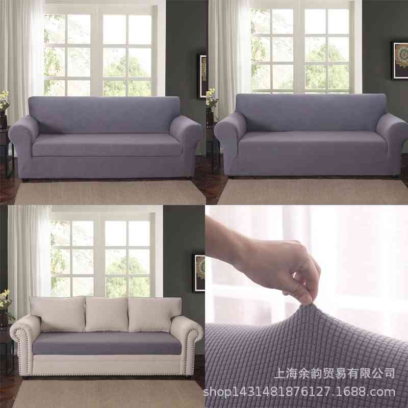 Knitted solid color elastic full bag cushion cover 2-piece combined sofa, Knitted navy
Knitted solid color elastic full bag cushion cover 2-piece combined sofa, Knitted navy