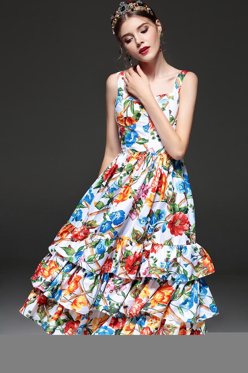 Casual Dresses Fashion Designer Runway Summer Dress Women's Spaghetti Strap Tiered Ruffle Plus Size 3XS-10XL Floral Printed, Multi
Casual Dresses Fashion Designer Runway Summer Dress Women's Spaghetti Strap Tiered Ruffle Plus Size 3XS-10XL Floral Printed, Multi