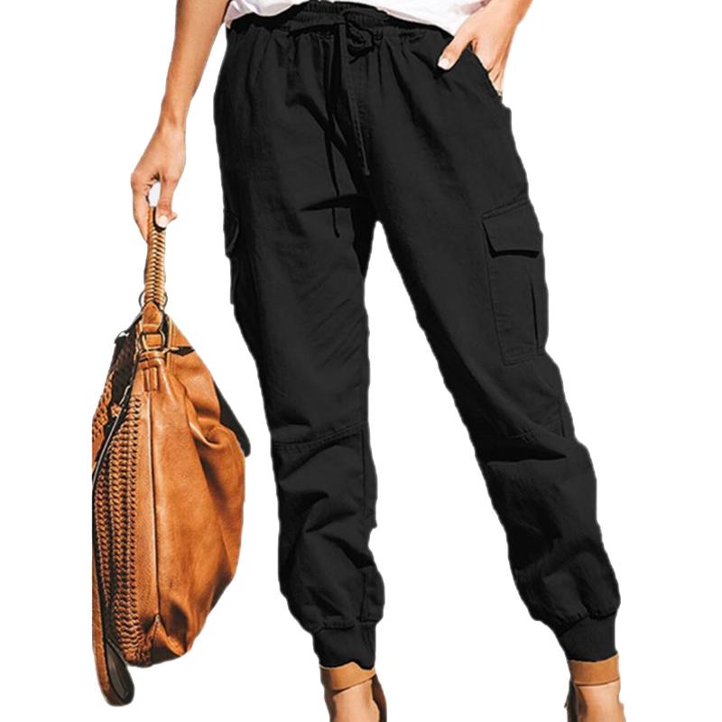 Women's Pants & Capris Overalls Solid Color Tie Wide Loose Multi-pocket Casual Large Size Elastic Waist Bag 2021, Black;white
Women's Pants & Capris Overalls Solid Color Tie Wide Loose Multi-pocket Casual Large Size Elastic Waist Bag 2021, Black;white