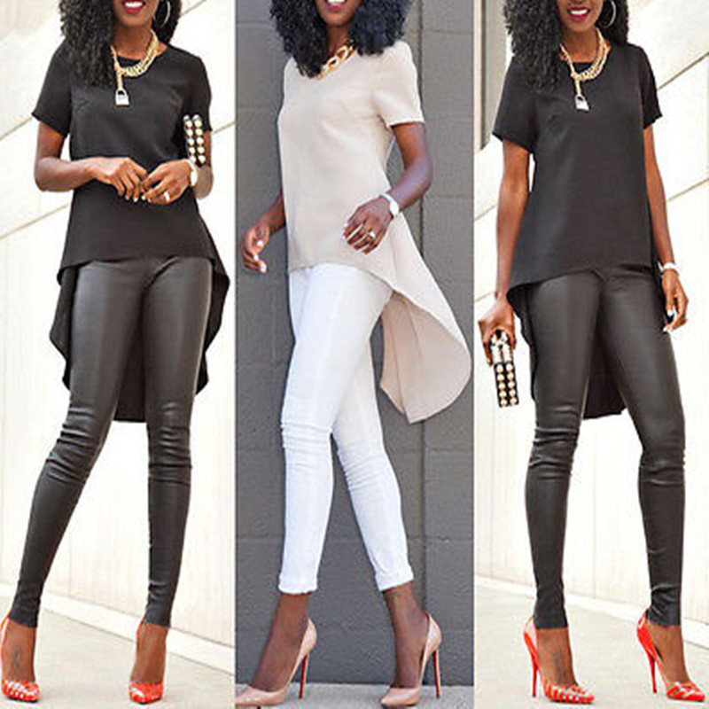 Design Fashion Sexy Women Ladies Loose Chiffon Tops Short Sleeve Shirt Casual Irregular Solid Color Summer Blouse Tops S-5XL Size, White
Design Fashion Sexy Women Ladies Loose Chiffon Tops Short Sleeve Shirt Casual Irregular Solid Color Summer Blouse Tops S-5XL Size, White