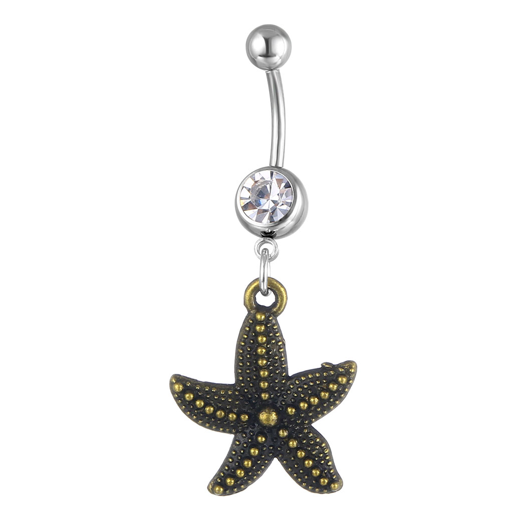 YYJFF D0638 Life Tree Belly Navel Button Ring Mix Colors