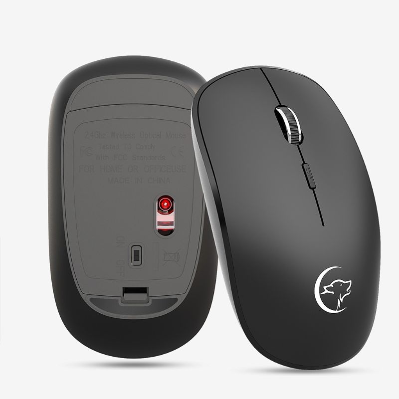 2.4GHz Portable Mini Slider Wireless Mouse Mute Optical Gaming Mice USB Receiver for PC Computer Laptop Notebook Accessories