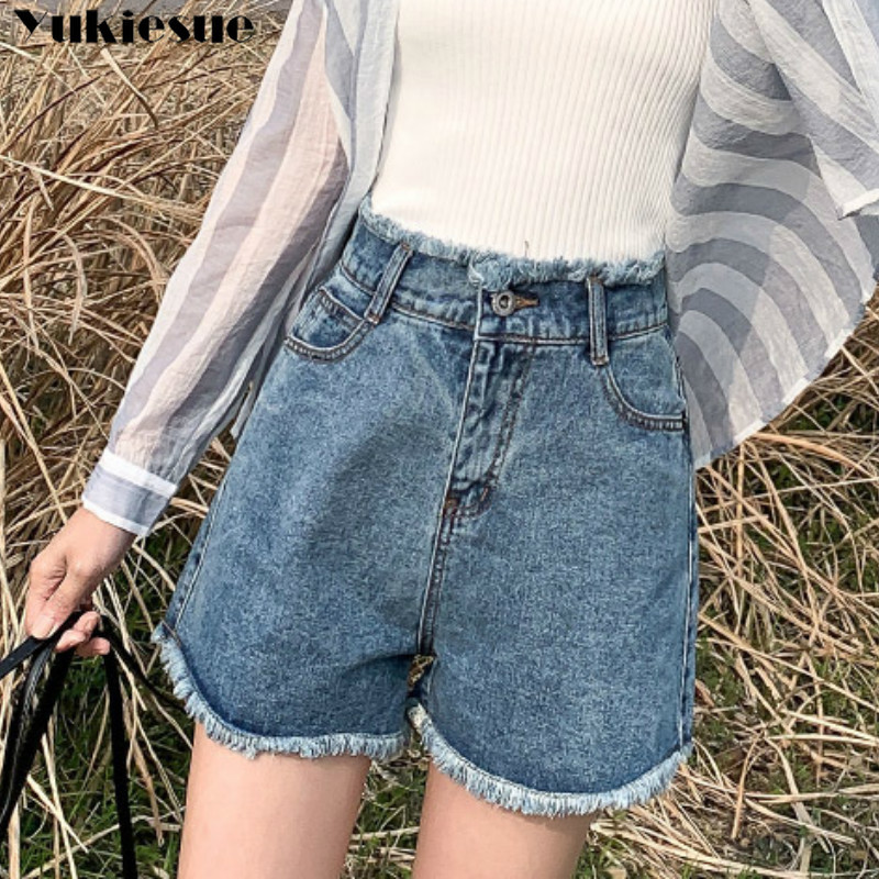 Denim Women's Shorts Jeans High Waist Distressed Jean For Loose Korean Style Short Femme 210518, Light blue
Denim Women's Shorts Jeans High Waist Distressed Jean For Loose Korean Style Short Femme 210518, Light blue