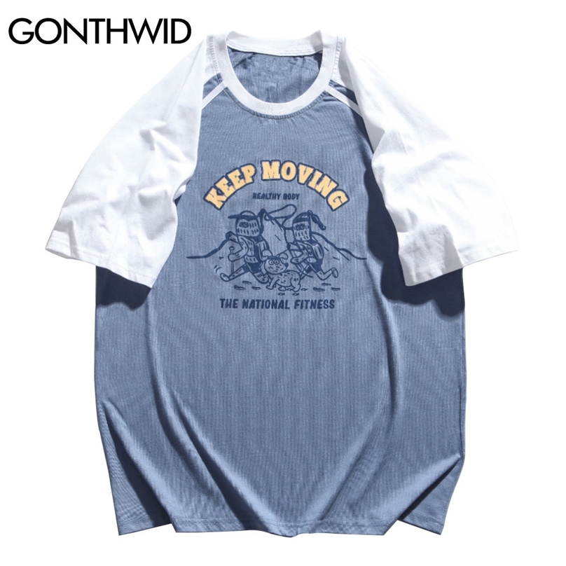 Harajuku Tshirts Keep Moving Print Color Block Patchwork Tees Shirts Streetwear Hip Hop Short Sleeve Cotton Casual Tops 210602, Gray
Harajuku Tshirts Keep Moving Print Color Block Patchwork Tees Shirts Streetwear Hip Hop Short Sleeve Cotton Casual Tops 210602, Gray