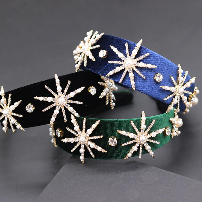 Hair Clips & Barrettes Star Multicolor Pearl Headband Baroque Rhinestone Stars Exaggerated Personality Catwalk Ball 751, Golden;silver
Hair Clips & Barrettes Star Multicolor Pearl Headband Baroque Rhinestone Stars Exaggerated Personality Catwalk Ball 751, Golden;silver