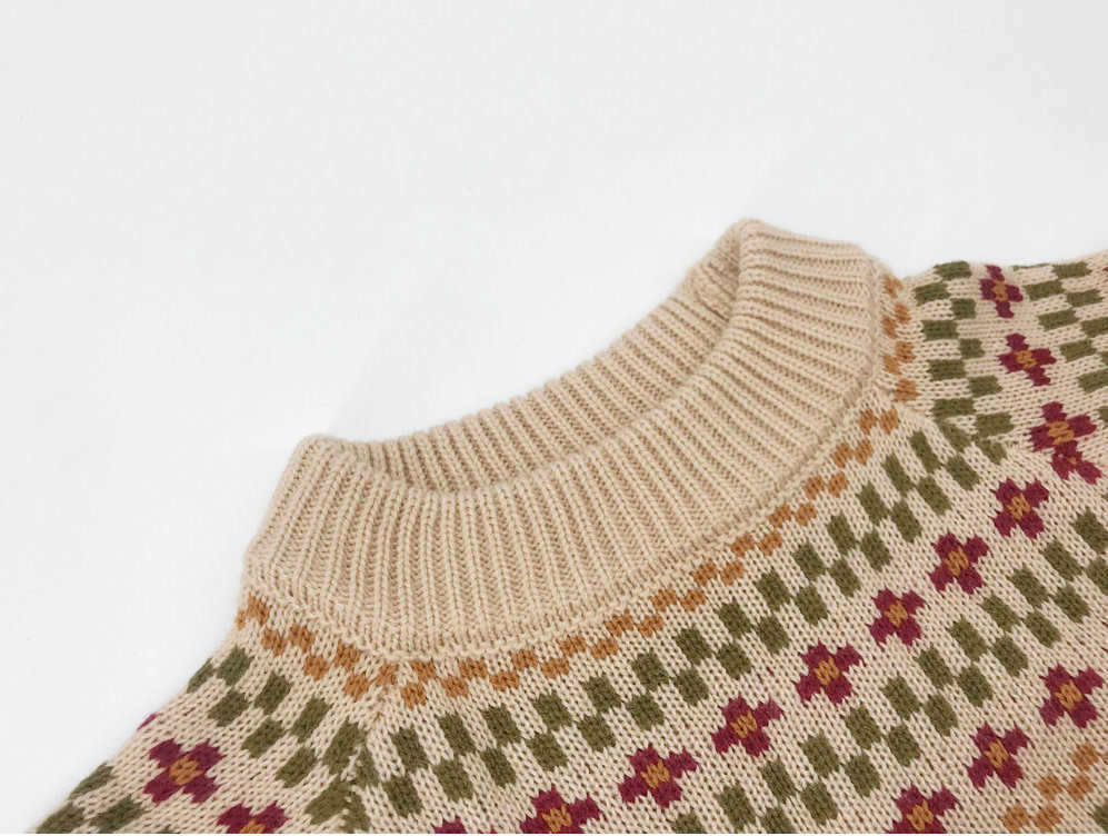 Fashion Women Sweaters Autumn Winter Half High Neck Long Sleeve Knitted Pullover Tops Casual Loose Straight Print Jumper Sweater 210526