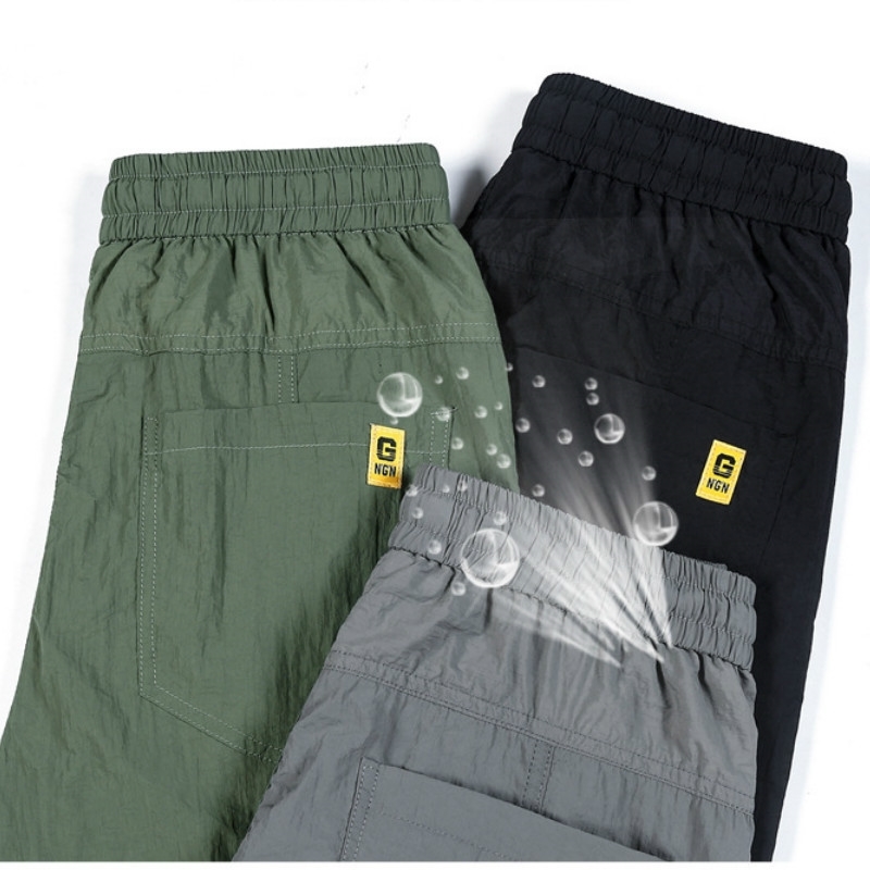 Varsanol Spring Mens Pants Breathable Joggers Trousers Pants Fashion Streetwear Full Length Pencil Pants Nylon Oversized 28-38 210601