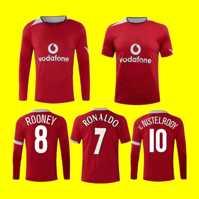 2004 2006 van Nistelrooy Ronaldo retro soccer jersey Rooney Scholes Giggs classic vintage football shirt, Home ucl jersey
2004 2006 van Nistelrooy Ronaldo retro soccer jersey Rooney Scholes Giggs classic vintage football shirt, Home ucl jersey