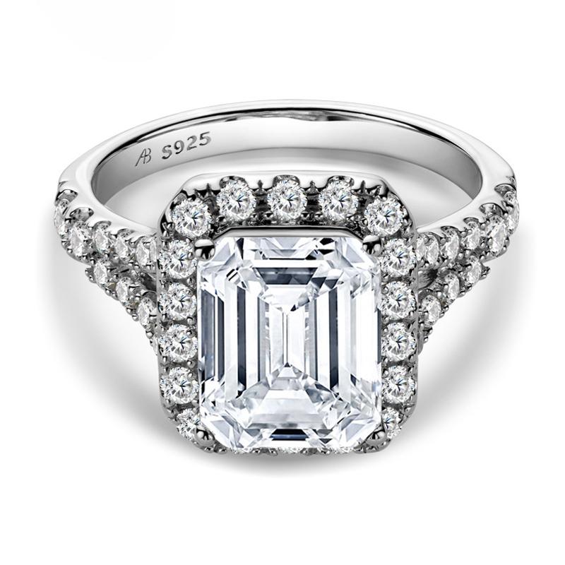 Trendy 100% 925 Sterling Silver Cut 3 S Moissanite Wedding Rings For Women Pass Diamond Test Party Jewelry Fine Cluster
Trendy 100% 925 Sterling Silver Cut 3 S Moissanite Wedding Rings For Women Pass Diamond Test Party Jewelry Fine Cluster