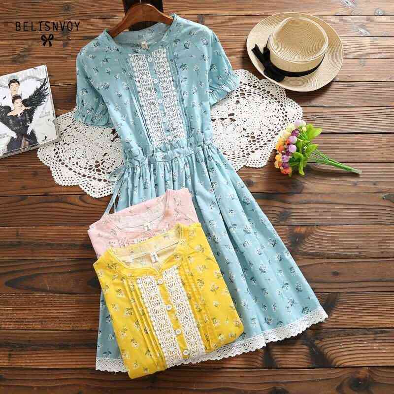 Mori Girl Cotton Linen Dress Women Short Sleeve Floral Printed Summer Dresses Crochet Patchwork Ruffles Femininos Vestidos 210520, Pink
Mori Girl Cotton Linen Dress Women Short Sleeve Floral Printed Summer Dresses Crochet Patchwork Ruffles Femininos Vestidos 210520, Pink