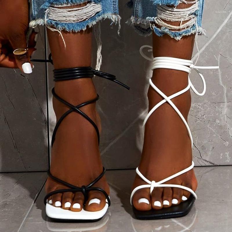 Rimocy Summer Clip Toe Cross Strap High Heel Sandal Women Mix Color Square Gladiator Sandals Mujer Non Slip Shoes Size 35-42 Dress, Tu pian se
Rimocy Summer Clip Toe Cross Strap High Heel Sandal Women Mix Color Square Gladiator Sandals Mujer Non Slip Shoes Size 35-42 Dress, Tu pian se