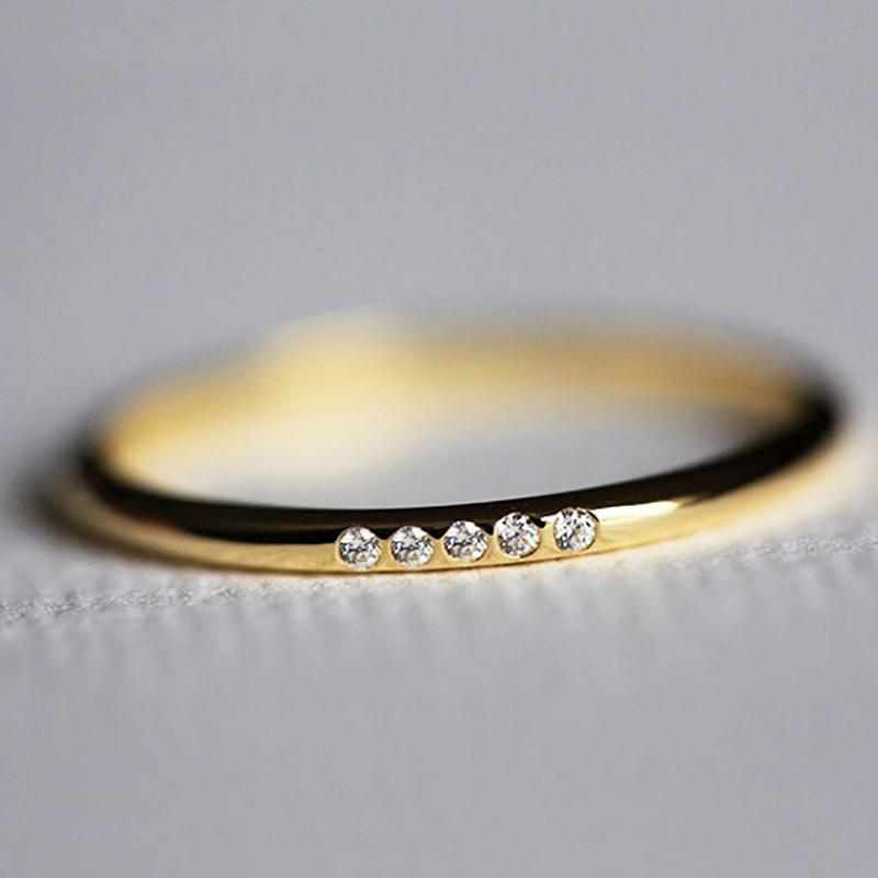 Cluster Rings Thin For Women Minimalist 5 PCS Zircon Light Yellow Gold Color Finger Ring OL Daily Gift Fashion Jewelry KBR009, Golden;silver
Cluster Rings Thin For Women Minimalist 5 PCS Zircon Light Yellow Gold Color Finger Ring OL Daily Gift Fashion Jewelry KBR009, Golden;silver