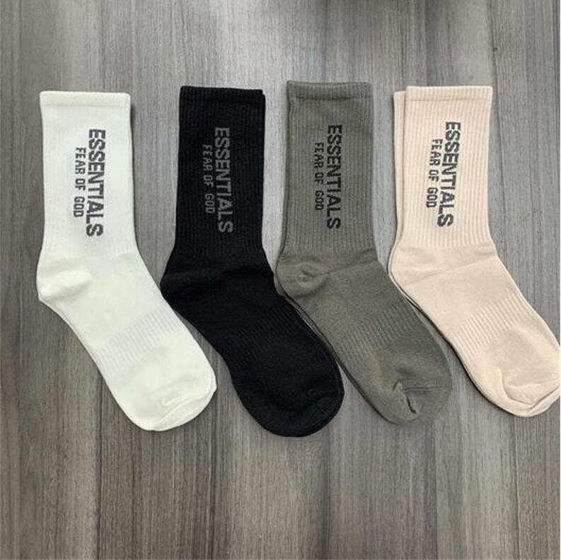 Fog Feel of God Hoodies Sweatshirts Double Line Essentials Letter Long Tube Socks Men's and Women's Fashion in Cotton High Street, Beige
Fog Feel of God Hoodies Sweatshirts Double Line Essentials Letter Long Tube Socks Men's and Women's Fashion in Cotton High Street, Beige