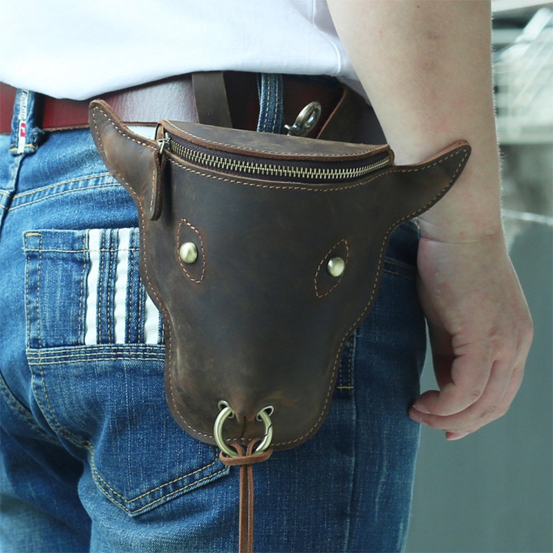 Men's Waist Genuine Leather Belt Vintage motorcycle Hip Bum Fanny Packs Bags, Brown
Men's Waist Genuine Leather Belt Vintage motorcycle Hip Bum Fanny Packs Bags, Brown