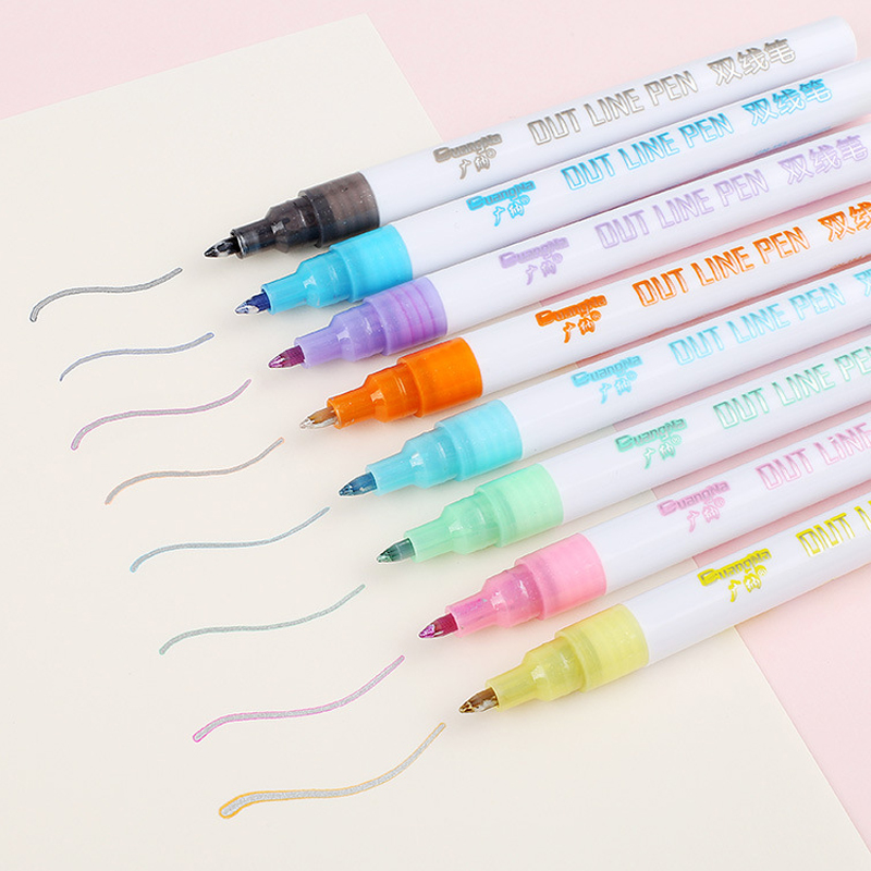 8 Pcs/Set Double Lines Marker Notebook Write Drawing Pen Student Art Markers Pens Stationery Calligraphy Lettering Writing Tools BH4769 TQQ
8 Pcs/Set Double Lines Marker Notebook Write Drawing Pen Student Art Markers Pens Stationery Calligraphy Lettering Writing Tools BH4769 TQQ
