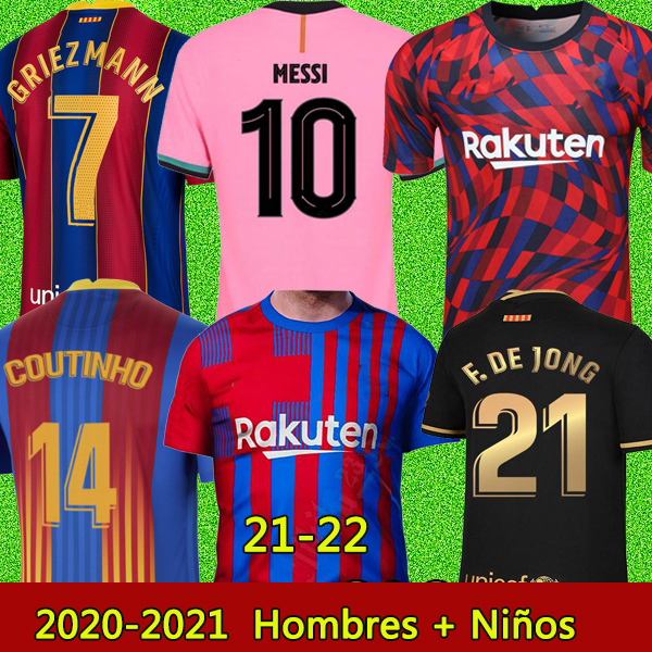 21 BARCA soccer jerseys Messi Barcelona 2021 2022 ANSU FATI GRIEZMANN BRAITHWAITE PEDRI DE JONG COUTINHO Football shirt Men fc Kids Kit uniform, 21/22 home
21 BARCA soccer jerseys Messi Barcelona 2021 2022 ANSU FATI GRIEZMANN BRAITHWAITE PEDRI DE JONG COUTINHO Football shirt Men fc Kids Kit uniform, 21/22 home