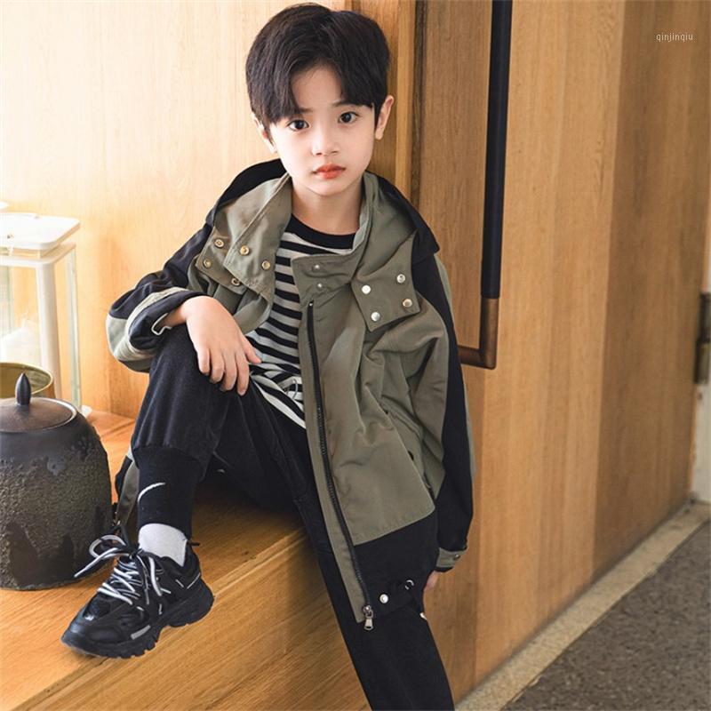 Jackets Children's Fashion Hooded Style Cotton Kids Boy's Trench Coats Clothing For Outwear, Blue;gray
Jackets Children's Fashion Hooded Style Cotton Kids Boy's Trench Coats Clothing For Outwear, Blue;gray