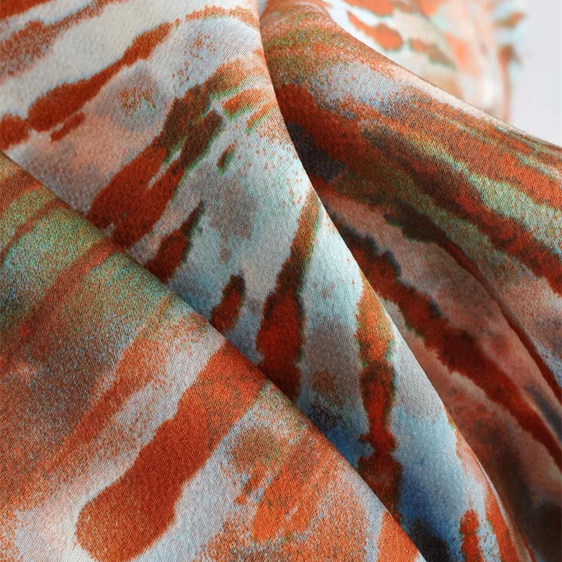 Casual Woman Slim Tie-Dye Spaghetti Strap Triangle Top Summer Sexy Ladies Beach Camisole Female Chic Backless Tanks 210515