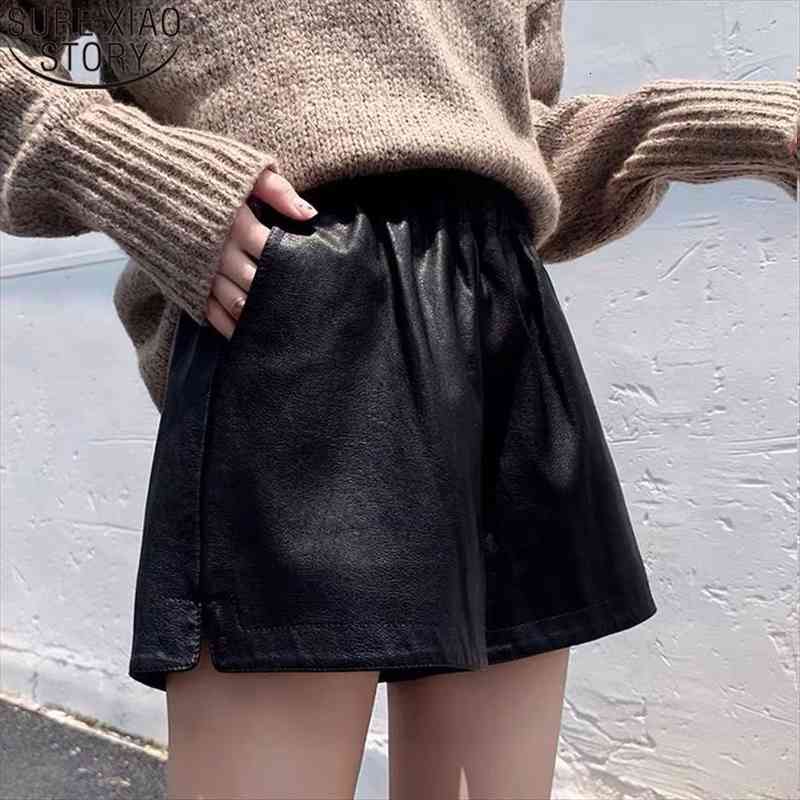 winter fashion black wide leg womens shorts high waist loose pu leather short femme pantalon corto bottoms 11267, White;black
winter fashion black wide leg womens shorts high waist loose pu leather short femme pantalon corto bottoms 11267, White;black