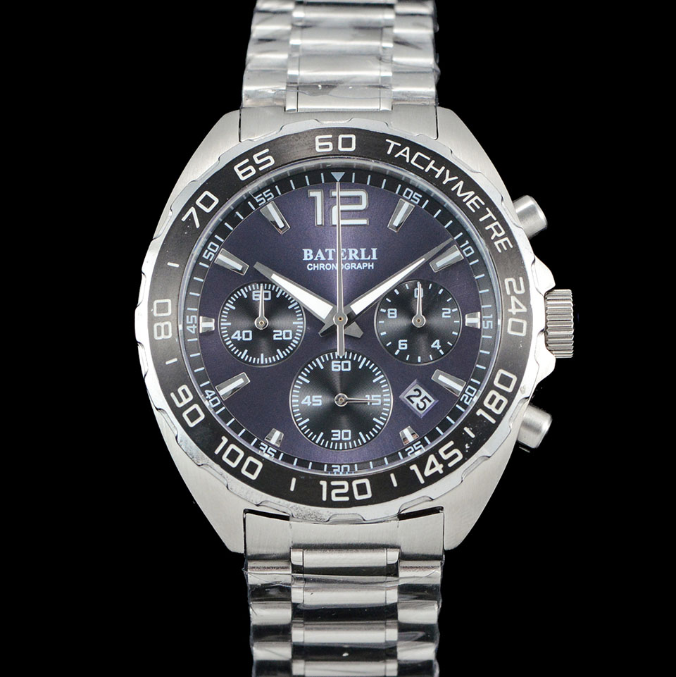 Sport BATERLI Mens Watches Japan MIYOTA Quartz movement stainless steel Metal strap Chronograph 45mm, Silver
Sport BATERLI Mens Watches Japan MIYOTA Quartz movement stainless steel Metal strap Chronograph 45mm, Silver